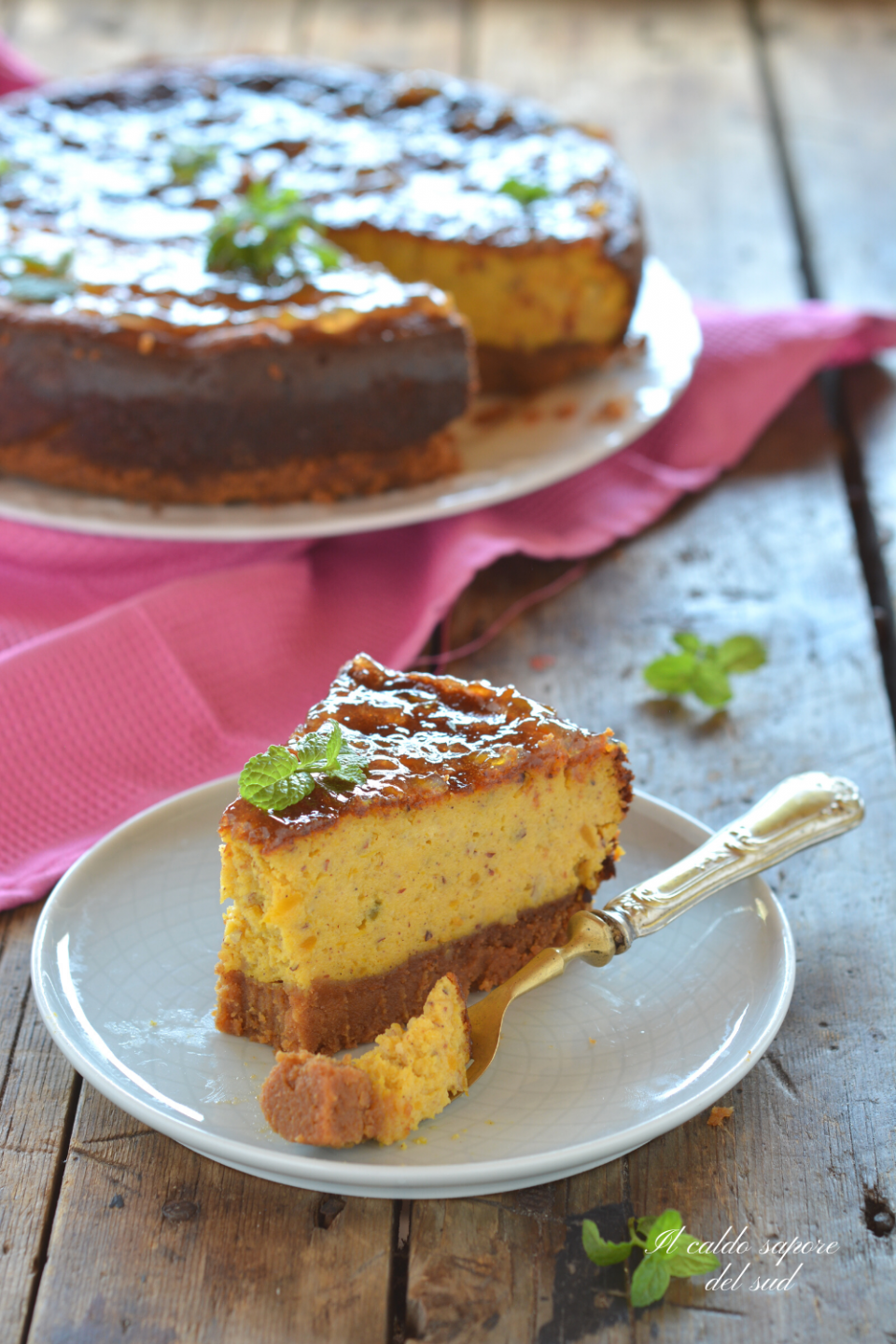 Cheesecake alla zucca fatta in casa