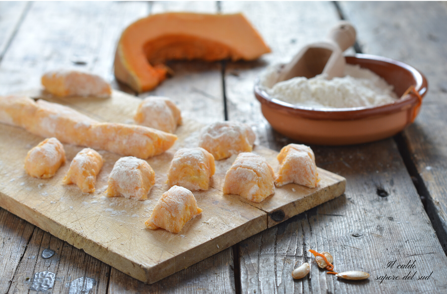 Gnocchi di zucca e patate senza uova