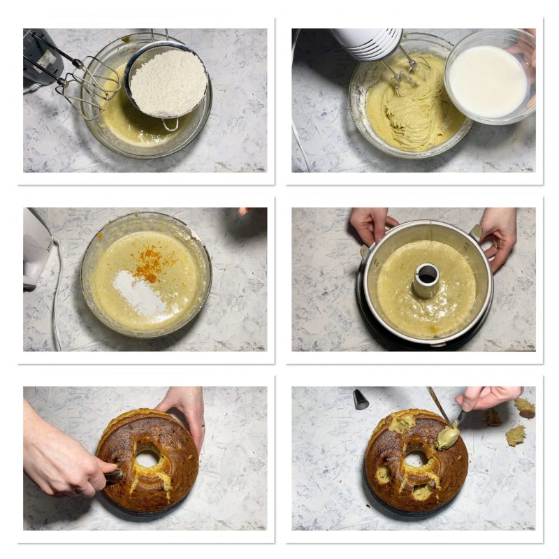 Ciambella al pistacchio e cioccolato bianco