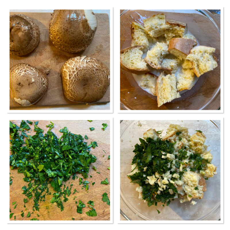 Funghi portobello ripieni al forno ricetta vegetariana