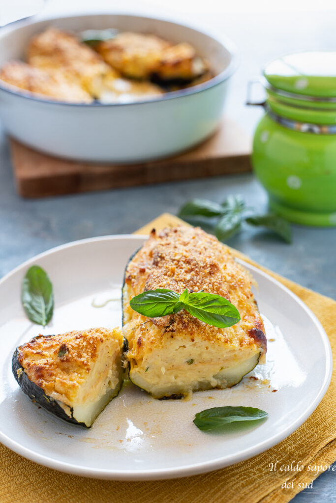 Zucchine ripiene di patate e provola - Blog di Il caldo sapore del sud