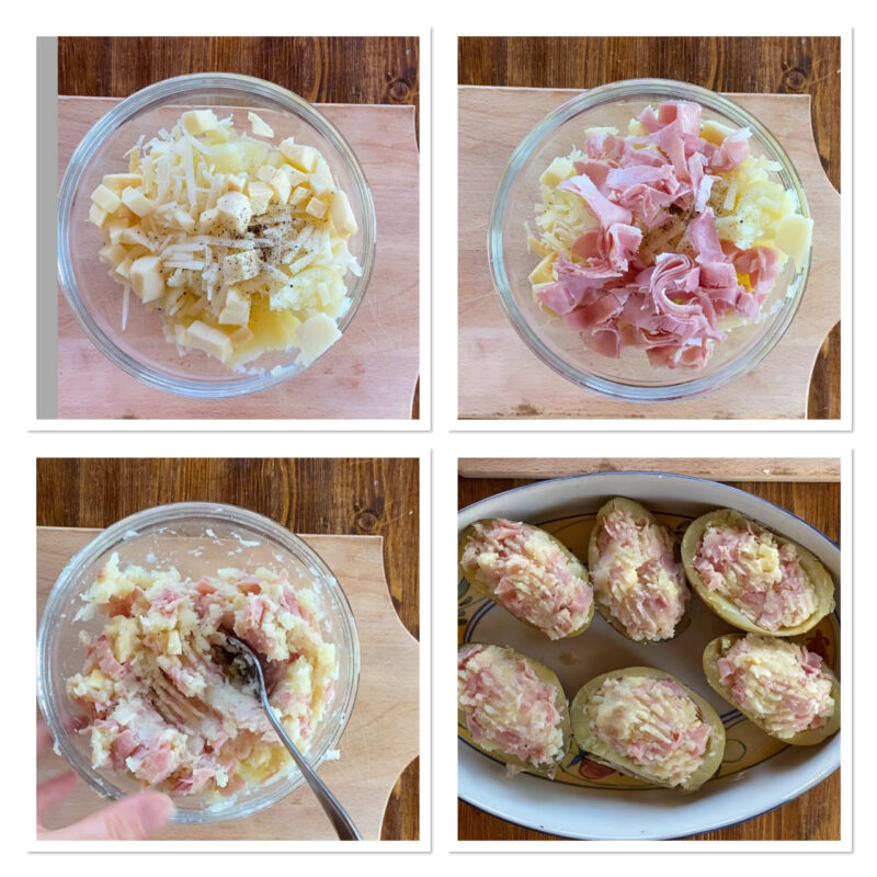 Patate ripiene al forno con prosciutto e provola - Blog di Il caldo ...