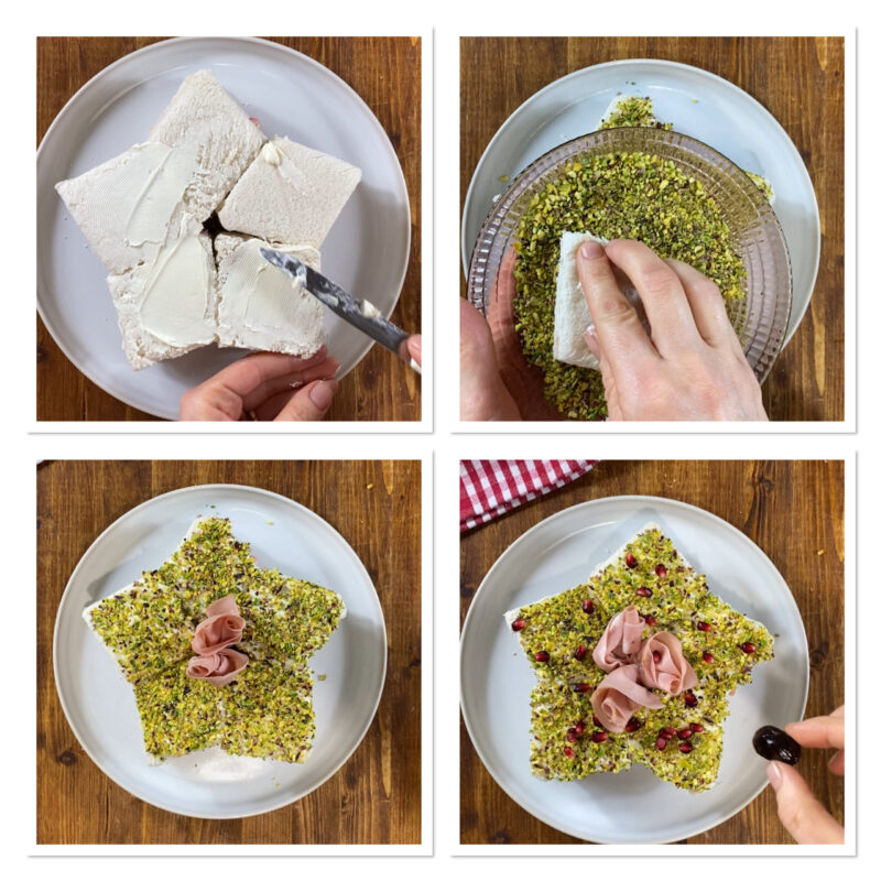 Stella di tramezzini antipasto di Natale Blog di Il caldo sapore del sud