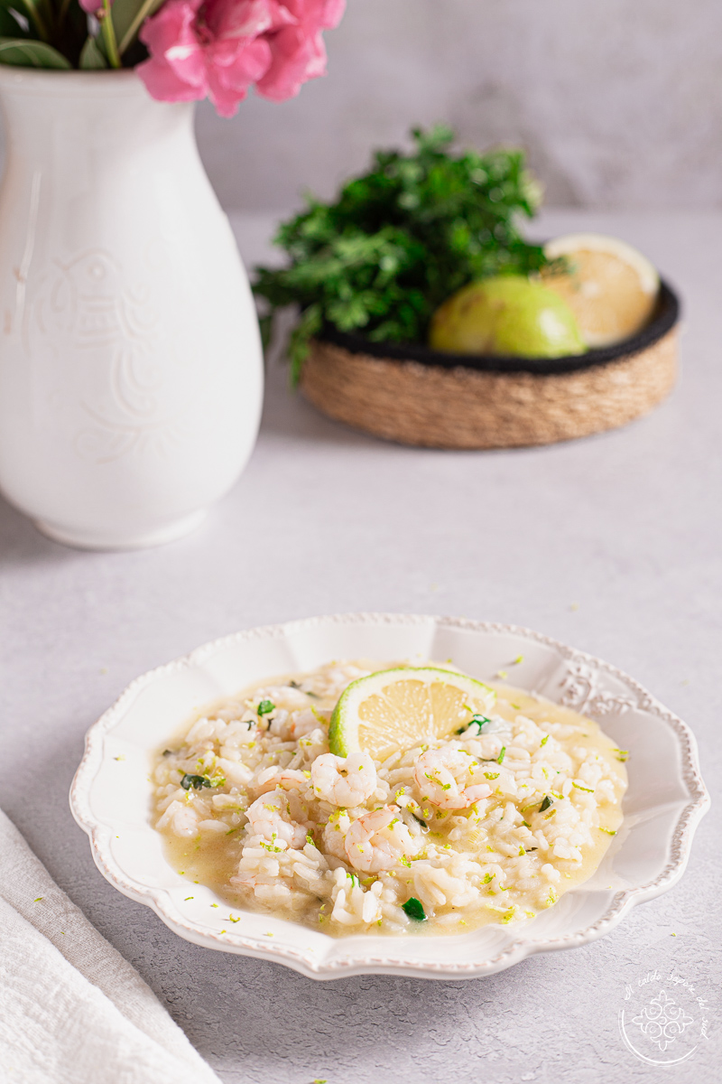 Risotto gamberetti e limone Blog di Il caldo sapore del sud