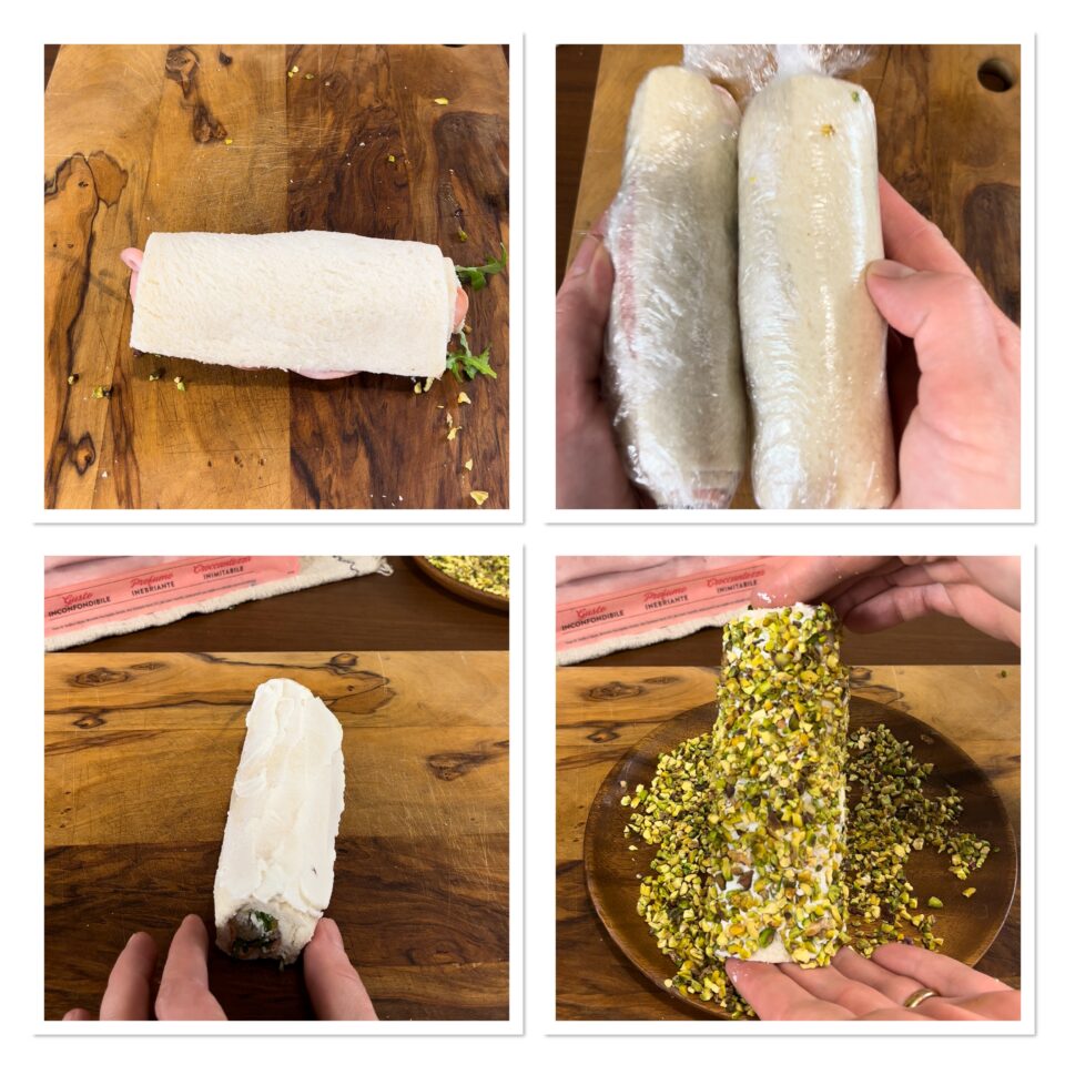 Girelle di tramezzini con mortadella e pistacchio Blog di Il caldo