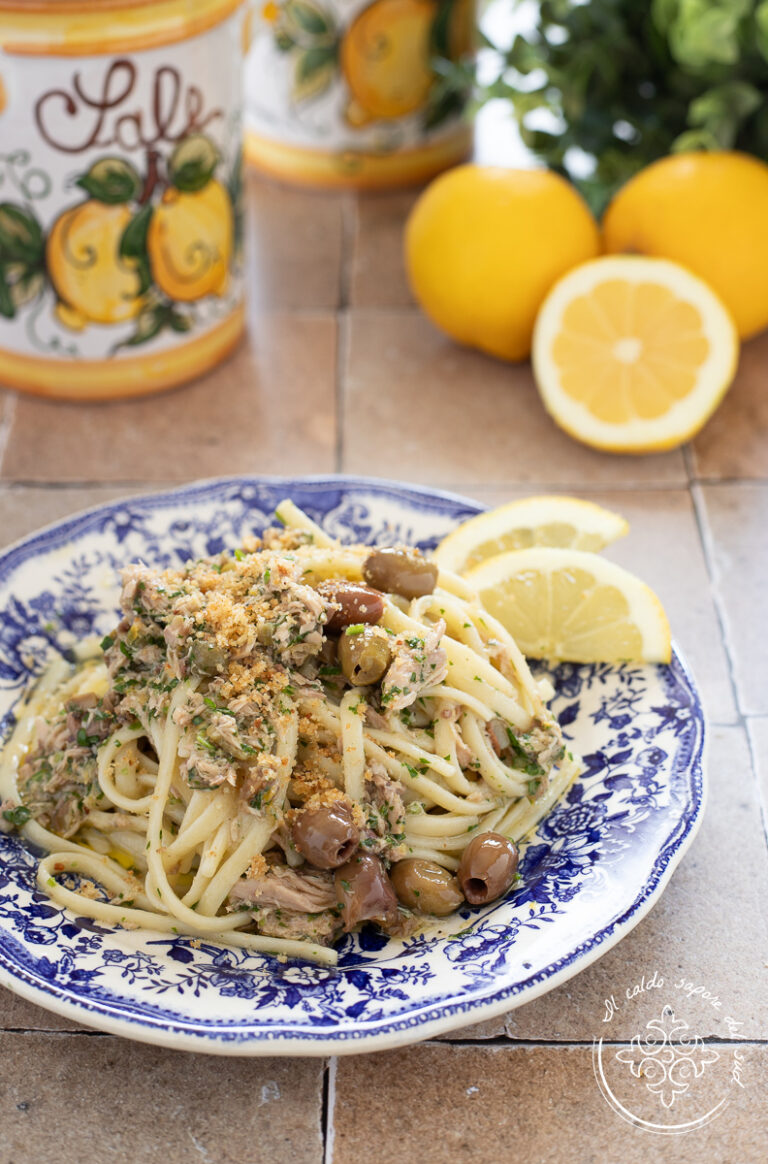 Pasta con tonno olive e capperi un sugo senza cottura che prepari in 5 ...