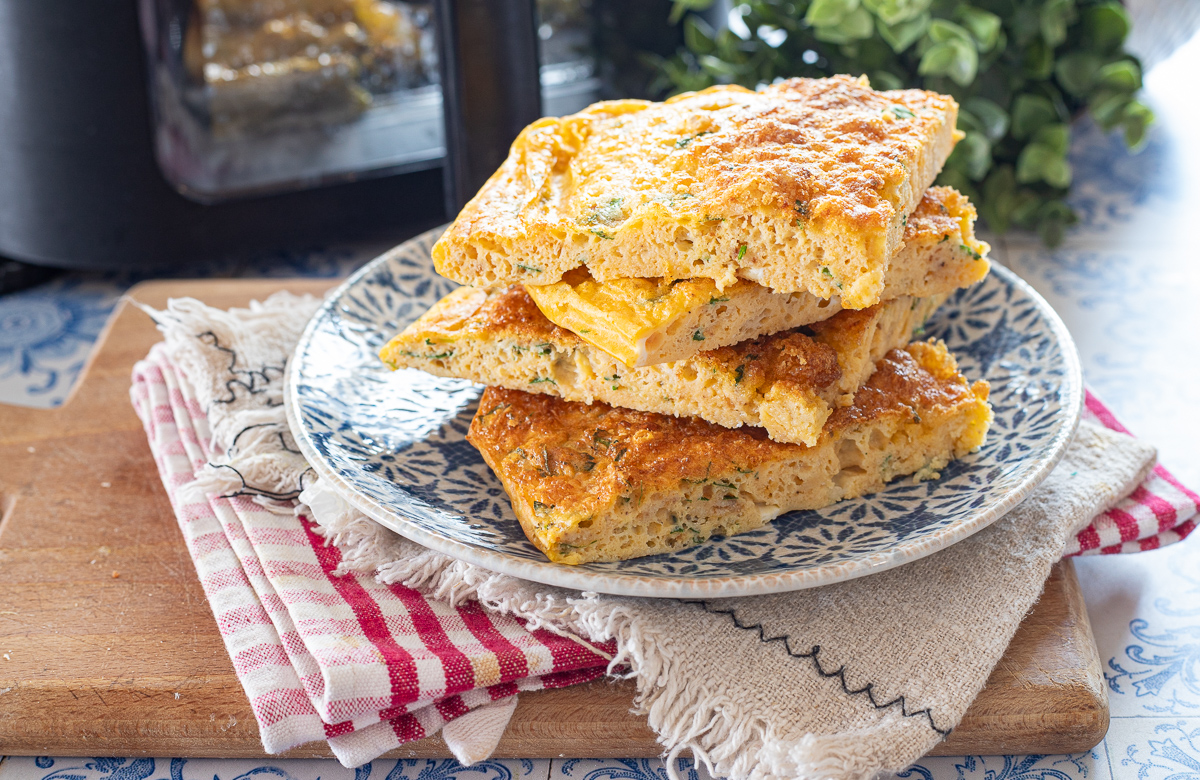 Frittata in friggitrice ad aria il secondo piatto facile veloce e ...