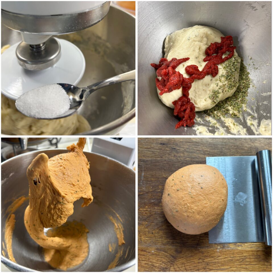 grissini fatti in casa al pomodoro