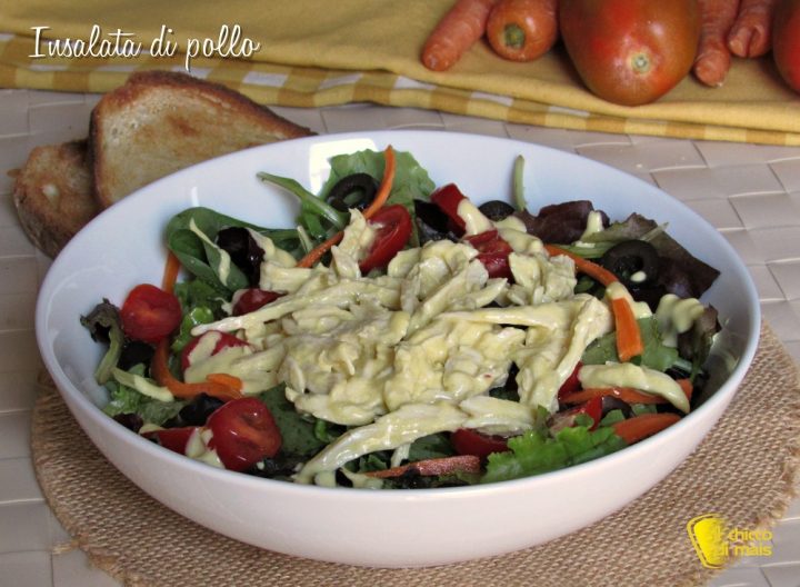 insalata di pollo con salsa saporita ricetta piatto unico insalatona ricca il chicco di mais insalata di pollo con salsa saporita ricetta piatto unico insalatona ricca il chicco di mais