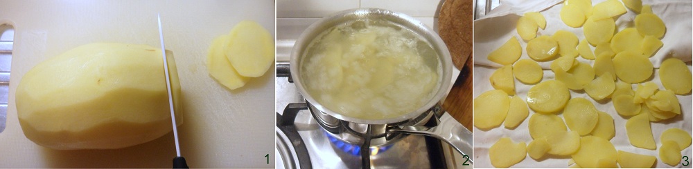 Sformato di salmone e patate ricetta antipasto il chicco di mais 1 bollire le patate