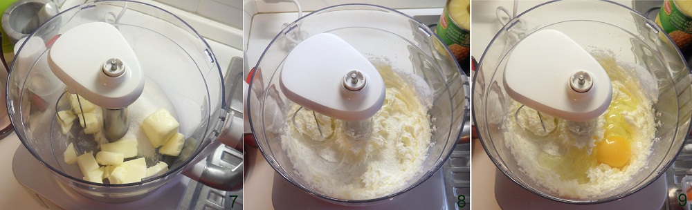 Torta all’ananas rovesciata ricetta dolce il chicco di mais 3 montare burro e zucchero