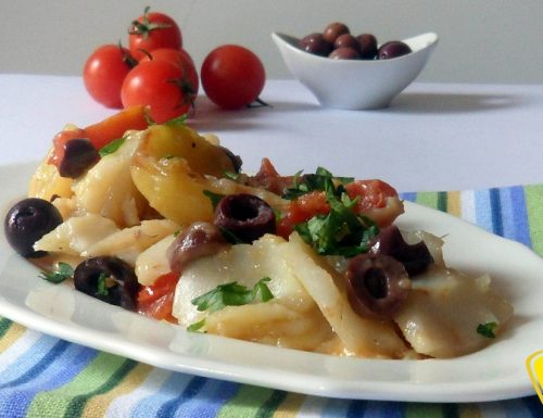 Baccalà con le olive (ricetta casalinga)