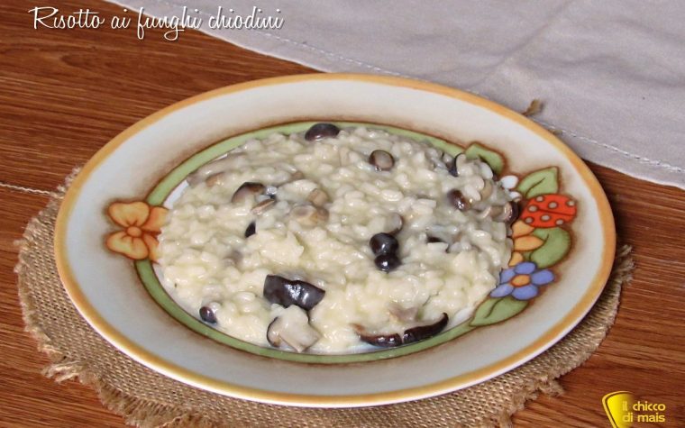 Risotto ai funghi chiodini Risotto ai funghi chiodini