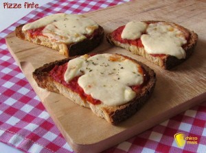 antipasti veloci pizze finte di pane