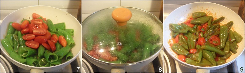 Friggitelli in padella con pomodoro fresco, ricetta il chicco di mais 3 cuocere i friggitelli