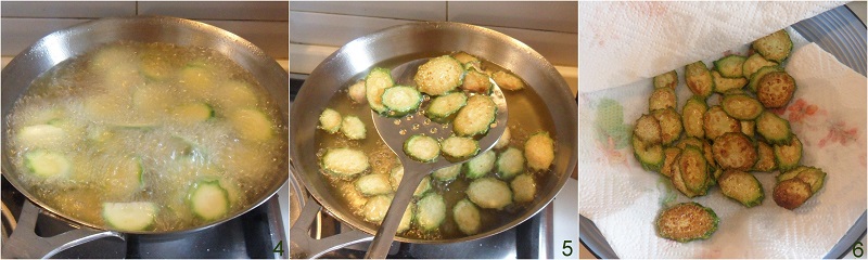 friggere le zucchine per la concia ebraica ricetta giudaico romana
