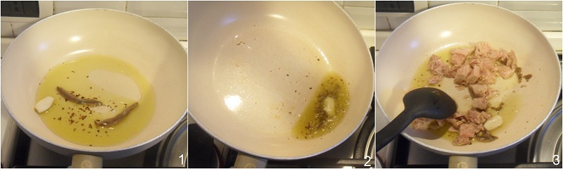 pasta al tonno ricetta semplice e saporita il chicco di mais 1 soffritto aglio e alici