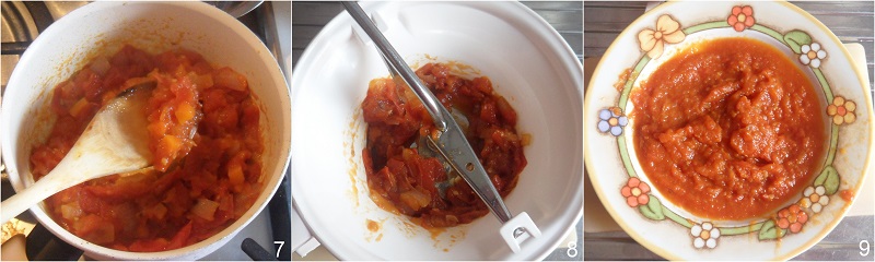 Bagnet ross salsa per bollito al pomodoro ricetta piemontese il chicco di mais 3 passare la salsa