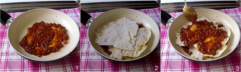 lasagne di carasau in padella ricetta veloce il chicco di mais 1 fare il primo strato