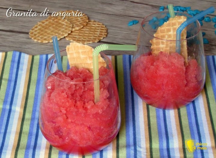 granita di anguria granita al cocomero ricetta facile e veloce il chicco di mais granita di anguria granita al cocomero ricetta facile e veloce il chicco di mais