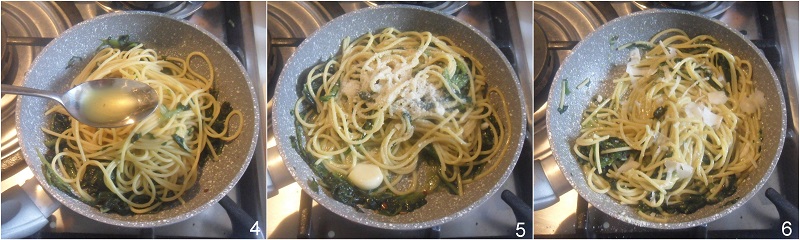 Pasta cicoria e pecorino cremosa mantecata ricetta spaghetti con cicoria il chicco di mais 2 mantecare gli spaghetti