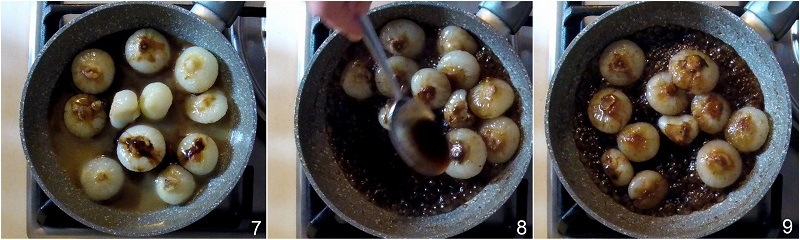 cipolline in agrodolce con aceto balsamico ricetta cipolle borettane il chicco di mais 3 unire aceto e far caramellare