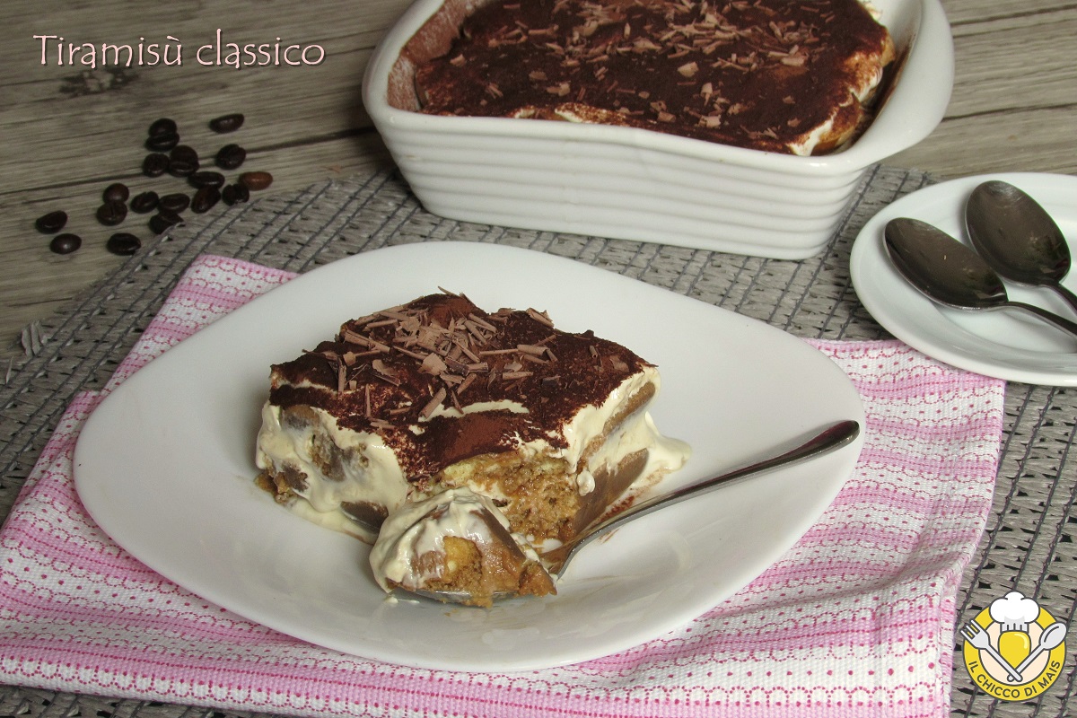 tiramisù classico ricetta con crema compatta che non cola senza albumi senza panna il chicco di mais