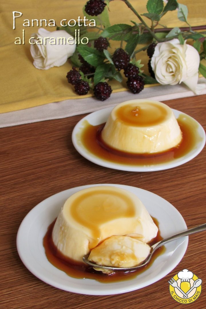 Panna cotta al caramello ricetta facile e veloce con gelatina o agar agar