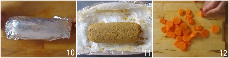 polpettone di lenticchie al forno ricetta light senza grassi con salsa alle carote il chicco di mais 4 cuocere in forno