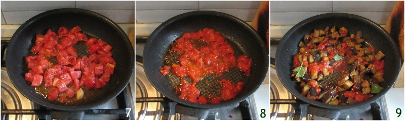 melanzane alla pizzaiola in padella con pomodoro e mozzarella filante ricetta contorno facile il chicco di mais 3 unire il pomodoro