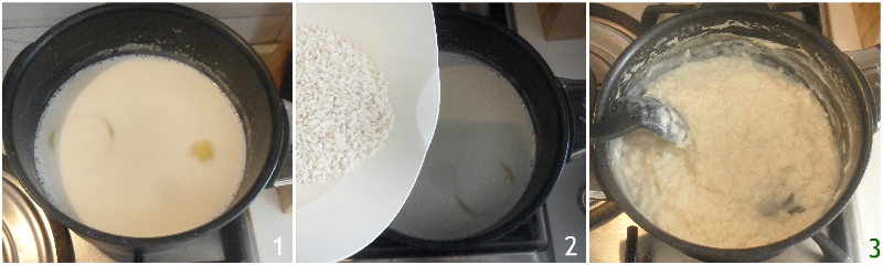 torta degli addobbi o torta di riso emiliana bolognese ricetta originale dolce di riso senza farina il chicco di mais cuocere il riso nel latte