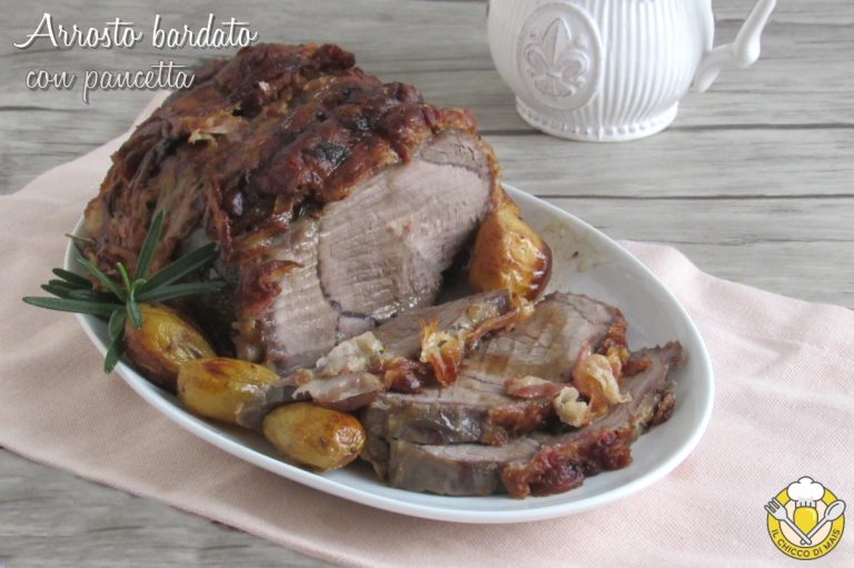 Arrosto bardato con pancetta al forno con patate Il chicco di mais
