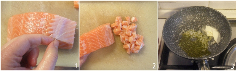 Pasta al salmone fresco senza panna cremosa ricetta facile e veloce il chicco di mais 1 spinare il salmone