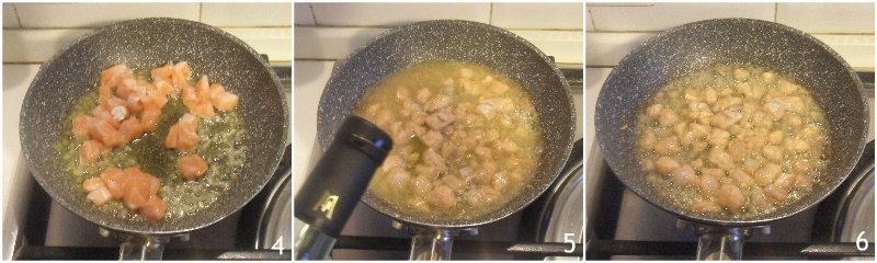 Pasta al salmone fresco senza panna cremosa ricetta facile e veloce il chicco di mais 2 cuocere il salmone in padella