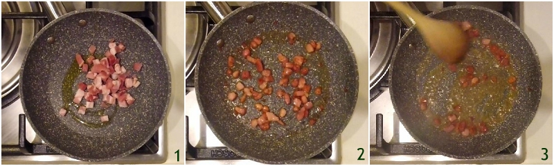 farfalle pancetta e zafferano cremose con panna ricetta facile e veloce il chicco di mais 1 rosolare la pancetta