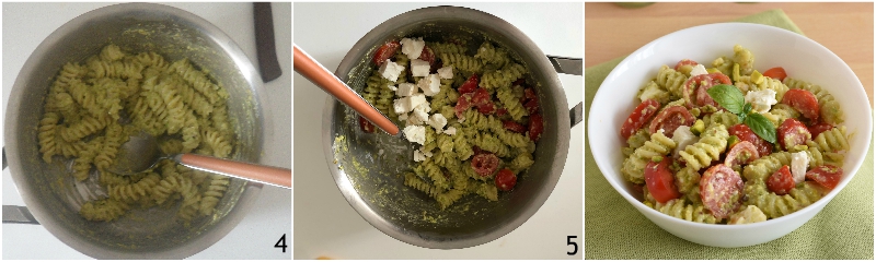 pasta fredda con pesto di pistacchi feta e pomodorini ricetta insalata di pasta originale veloce il chicco di mais 2 condire l'insalata di pasta