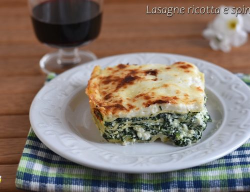 Lasagne ricotta e spinaci