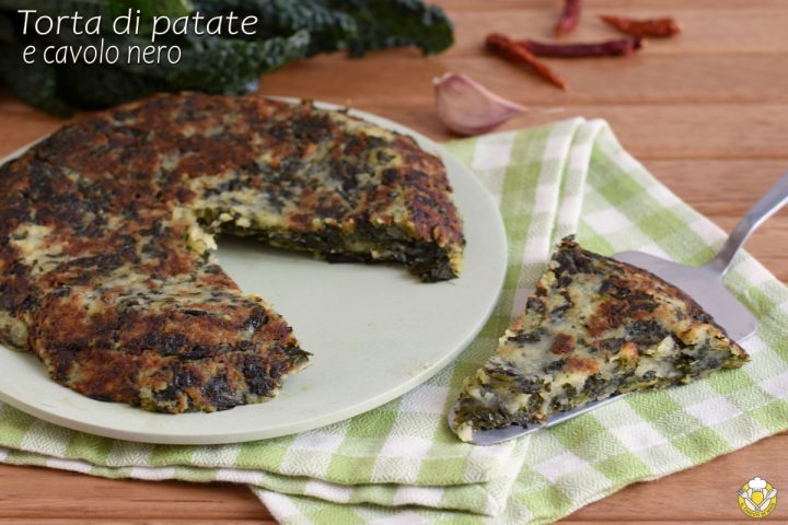 torta di patate e cavolo nero in padella ricetta contorno sfizioso il chicco di mais