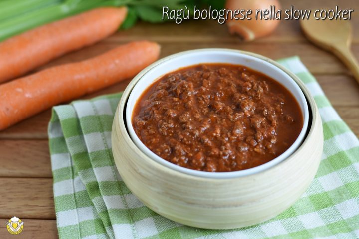 ragù bolognese nella slow cooker ricetta originale depositata cotta nella crock pot il chicco di mais