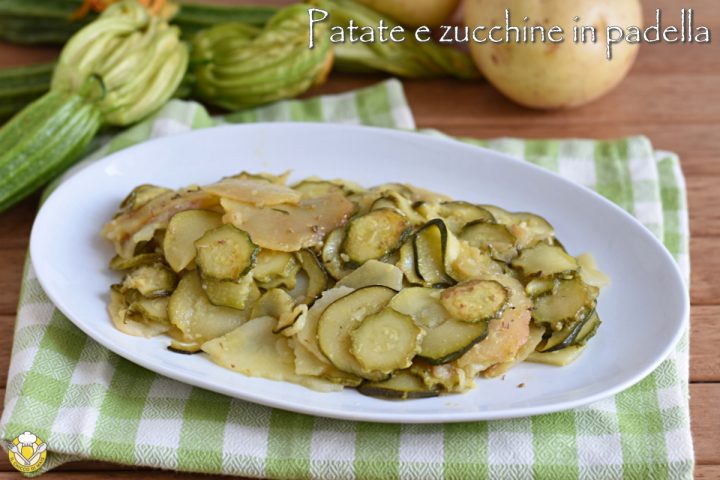 patate e zucchine in padella ricetta contorno saportio facile e veloce il chicco di mais