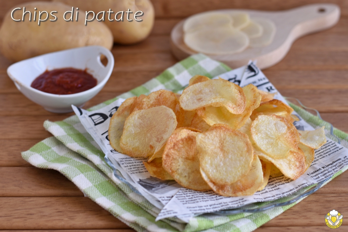 chips di patate fritte a sfoglia fatte in casa trucco per farle croccanti e bollose ricetta il chicco di mais