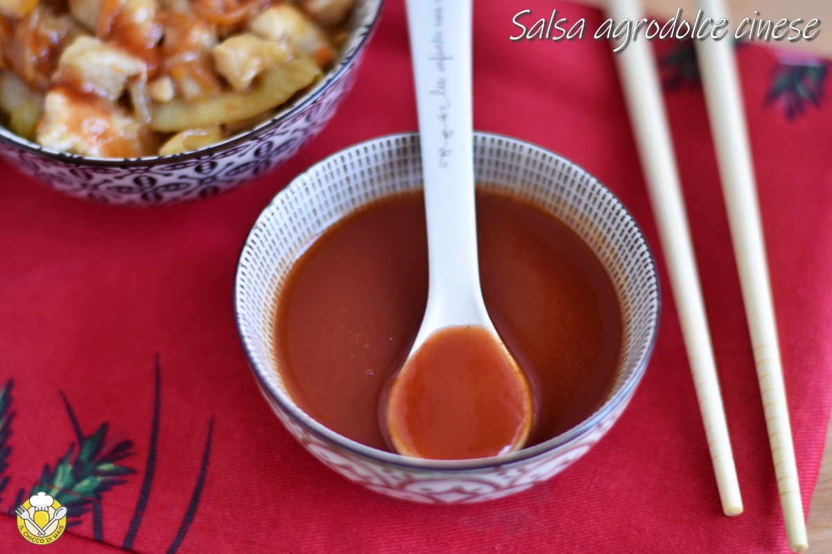 salsa agrodolce cinese ricetta originale salsa rossa densa per involtini primavera e wonton il chicco di mais