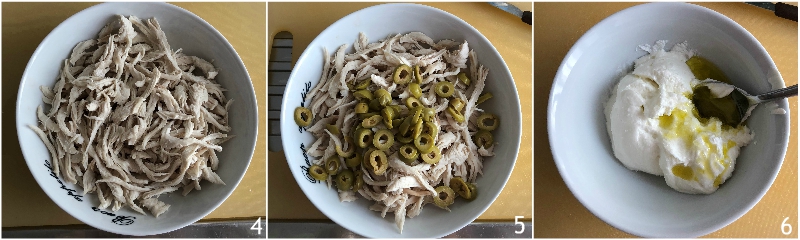 insalata di pollo senza maionese 2 unire le olive o i sottaceti