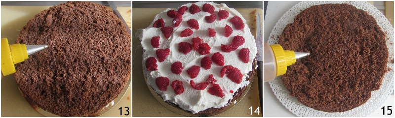 torta a strati farcita ai lamponi ricetta torta di compleanno facile senza glutine decorata con panna il chicco di mais 5 farcire il secondo strato