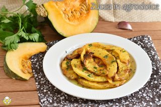zucca in agrodolce ricetta tradizionale siciliana zucca fritta marinata con aglio e menta il chicco di mais