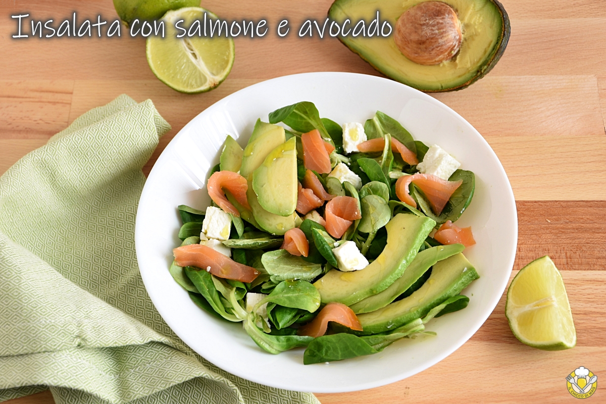 insalata con salmone e avocado ricetta antipasto di pesce veloce e sfizioso il chicco di mais