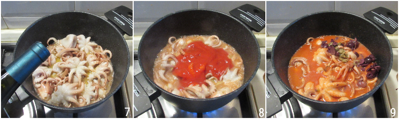 polipetti o moscardini alla luciana ricetta originale napoletana moscardini in umido con olive e pomodoro il chicco di mais 3 unire passata