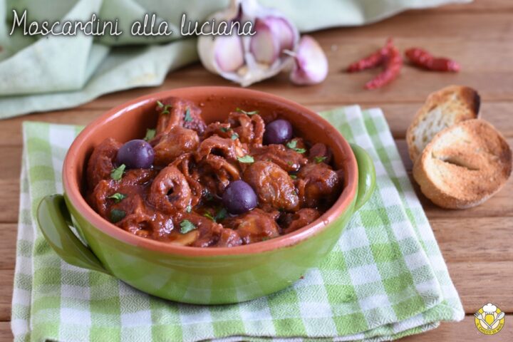 polipetti o moscardini alla luciana ricetta originale napoletana moscardini in umido con olive e pomodoro il chicco di mais