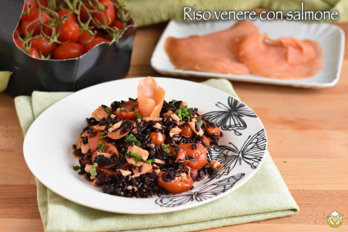 riso venere con salmone ricetta facile per cucinare il riso nero integrale con video il chicco di mais