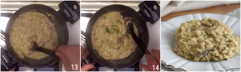risotto ai funghi porcini secchi cremoso e saporito ricetta raffinata ed economica il chicco di mais 5 mantecare il risotto
